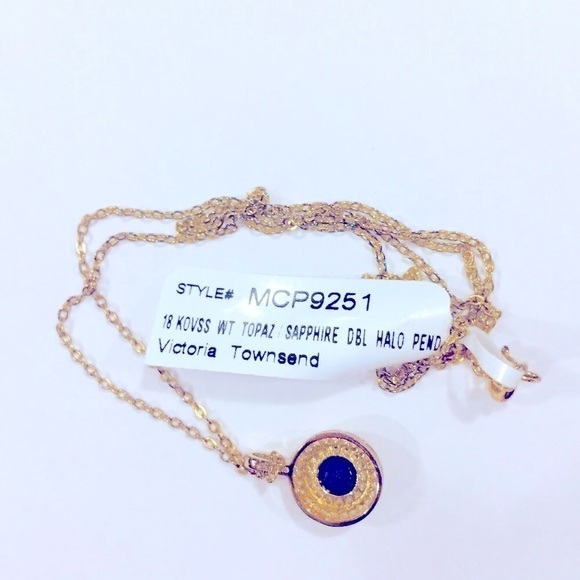 NEW Victoria Townsend 18K Gold sterling Necklace - Picture 8 of 8